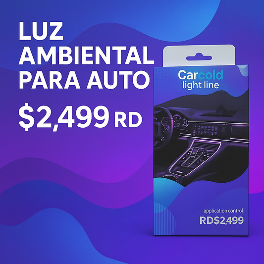 Luz ambiental para carro